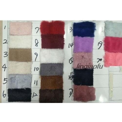Small rabbit velvet long-wool fabric super soft PV velvet clothing home textile toy fabric