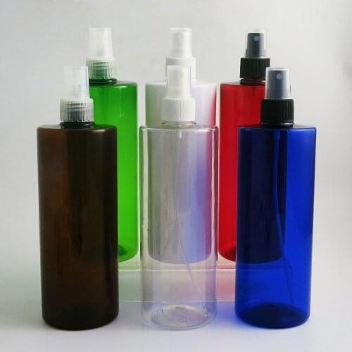12 x 500ml Refillable Large PET perfume bottle 500c mist spray plastic Containers PET Vials With Mist Sprayer