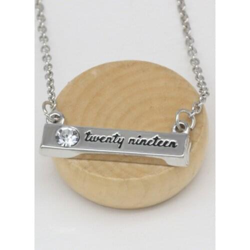 Fashion 2019 necklace crystal twenty nineteen charm pendant necklace N210-1 charm jewelry