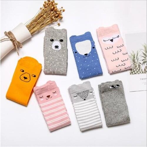 New Autumn Winter Baby Socks Soft Cotton Children Knee Socks For Boys Girls