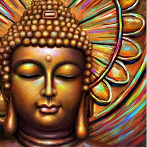 Region Buddha DIY Embroidery Cross Stitch 11CT Kits Needlework Craft Set Printed Canvas Cotton Thread Home Decoration Room