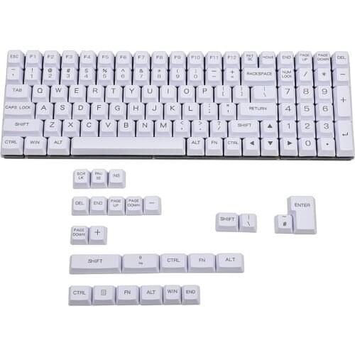 OEM Profile 125 Key Laser Etched Spain UK German Italian ISO Thick PBT GK61 Keycaps For Mechanical Keyboard 104 87 61 TKL 60
