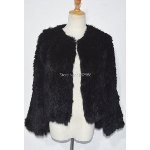 Black Color Winter Autumn Luxury Cheap Price High Quality Rabbit Long Wedding Fur Capes