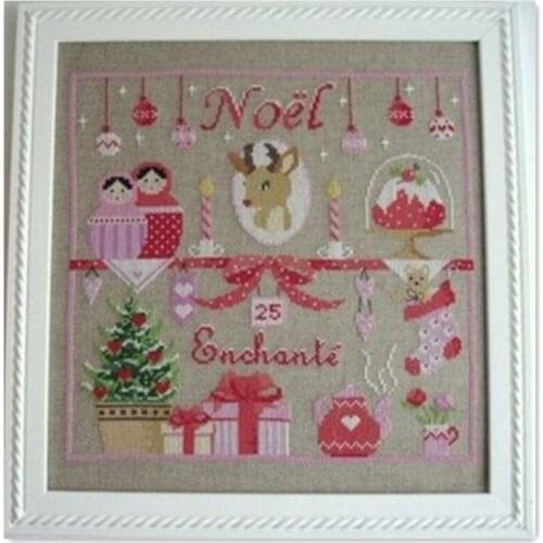 Christmas gift cross stitch package bird animal 18ct 14ct 11ct white cloth cotton thread embroidery DIY handmade Dreampattern