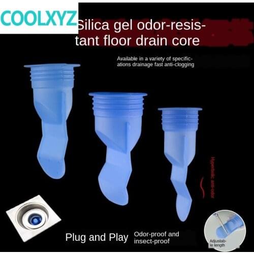 Toilet sewer toilet floor drain deodorant core washing machine floor drain deodorant anti - overflow silicone core household