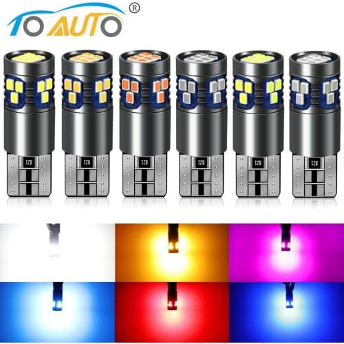 1/2PCS T10 W5W New Super Bright LED Car Parking Lights WY5W 168 501 Auto Wedge Turn Side Bulb Car Interior Reading Dome Lamp 12V