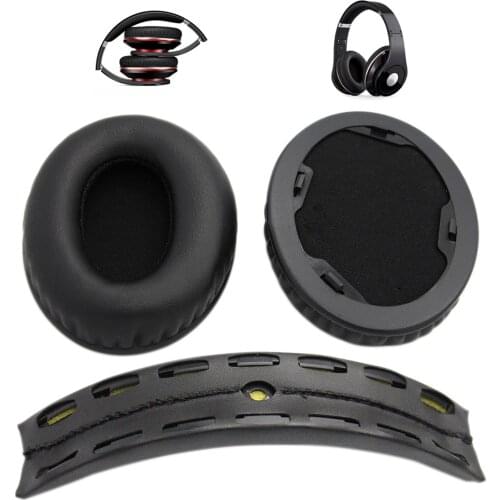 1 Pair Replacement Ear Pads + Headband Cushion for Beats by dr dre Studio 1.0 Headphone sponge cover Earphone Accessories