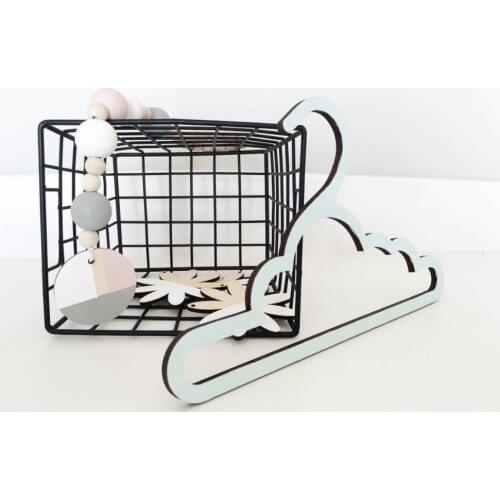 1PC Nordic Scandinavia Handmade Wooden cloud Cloth Hangers Clothes Dryer Rack For Baby Kids Decor Crafts Clothing Display MI 013