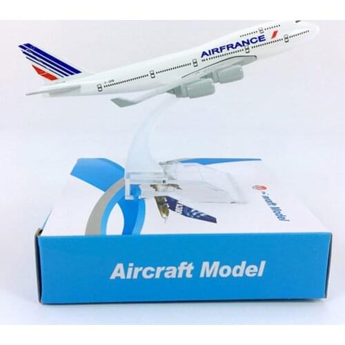 16CM 1:400 classic 747 B747 model Air France airlines with base airbus metal alloy aircraft plane collectible displaymodel