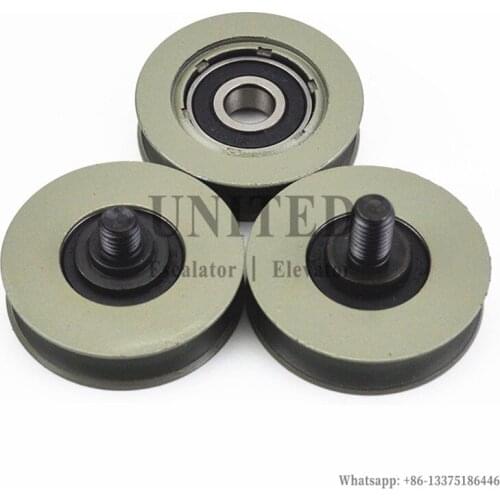 20pcs Elevator Door Rope Roller OD56mm W14mm Bearing 6201RS