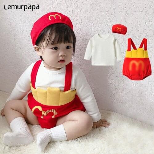 2020 Spring New Born Baby Clothes 0-3Years Boys Girls Rompers Jumpsuits One Piece Outfit Cartoon bebe Clothing