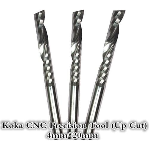 4mm*20mm,Freeshipping,CNC wood tools,carbide End Mill,woodworking insert router bit,Tungsten milling cutter,MDF,PVC,Acrylic