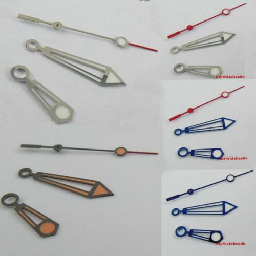 White Luminous Red Orange Blue Watch Hands fit NH35A NH36A Movement