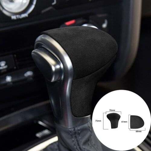 For Audi A4 A5 A6 Q5 Q7 S6 S7 2009-2018 Alcantara Suede Car Knob Gear Head Panel Strip Covers Trim Sticker Internal Car-styling