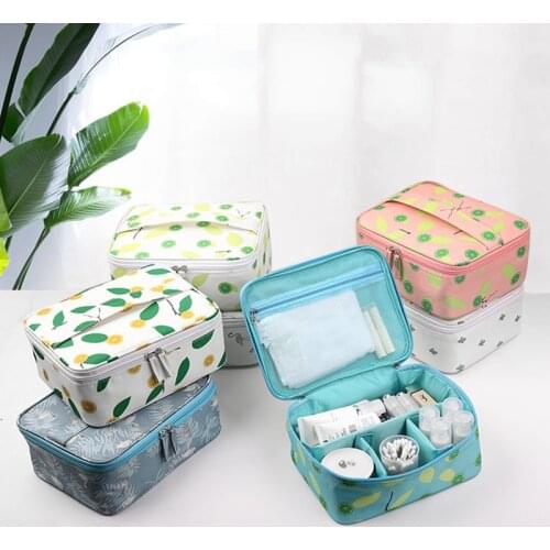 Travel Foldable Cosmetic Bag Woman Portable Make Up Waterproof Bags Ladies Adjustable Sport Yoga Fitness Jogging Swimming Bags
