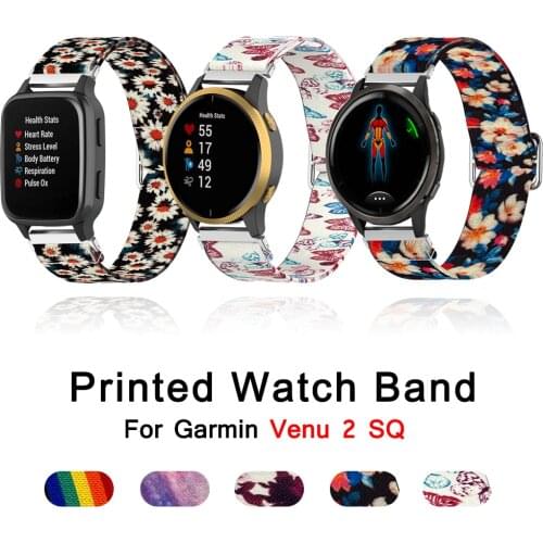 Elasti Band For Garmin Venu SQ 2 Wrist Strap For Garmin vivomove 3 vivoactive 4 3 Forerunner 645 245 Replacement Bracelet Belt