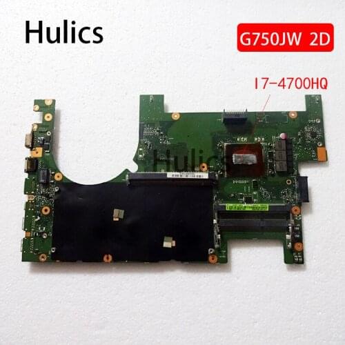 Hulics Original Laptop motherboard for ASUS G750JM G750JW G750JH G750JX G750J G750 2D mainboard SR15E I7-4700HQ
