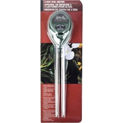 60Pcs/Lot New 3 in 1 Soil PH Meter and Moisture Sensor Meter Tester for Outdoor & Indoor Plants Gardens & Grass Lawn