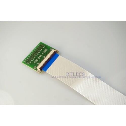2 Sets FFC FPC Cable 24 Pin 1.0mm Pitch to 2.54 mm through hole DIP PCB Adapter 200 mm Same Contact Sides