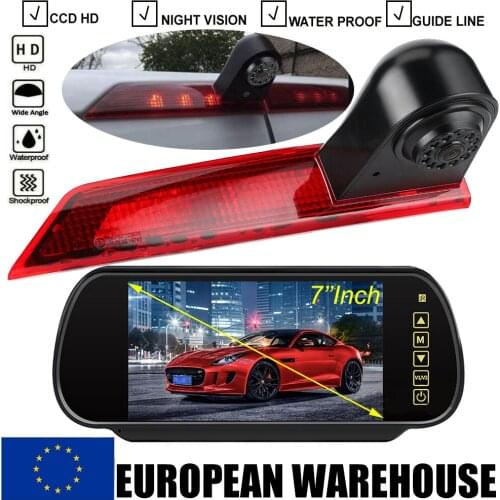 CCD Car Reverse LED Brake Light Camera For FORD TRANSIT Custom 2012-2015 Auto Rear View Backup Parking Reversing Camera