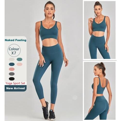 Yoga Sets Fitness Sports Set Women Active Wear 2 Pcs Outfits For Women Breathable Cropped Gym Clothing Female Workout Sportswear