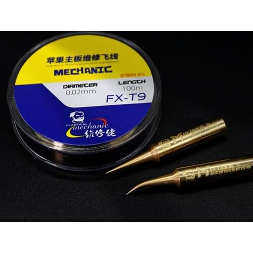 0.02mm Copper Jump Line With Solder Tips For iPhone Samsung Mobile Phone Repair Tool PCB Maintenance Link Wire