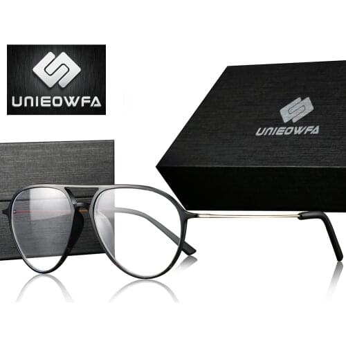 Myopia Optical Computer Glasses Frame Men Anti Blue Light Prescription Eyeglasses Frame Eyewear Korea Aviation TR90 Spectacles