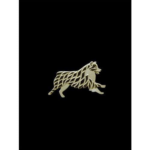 High quality trendy Australian Shepherd no tail brooches and pins men brooches fashion jewelry