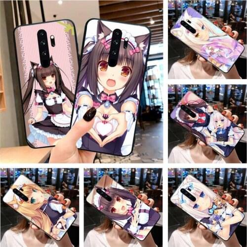 Nekopara Chocola Vanilla Cat Girl Phone Case for Redmi 9A 8A 7 6 6A Note 9 8 8T Pro Max Redmi 9 K20 K30 Pro