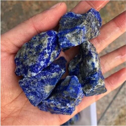 Raw crystals healing stones blue lapis lazuli natural crystal raw stone for decoration