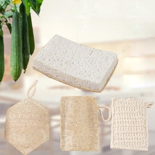 New Natural Luffa Floristic Washable Reusable Sponge Kitchen Accessories Dishwasher Utensils And Gadgets Eco Friendly Small Item