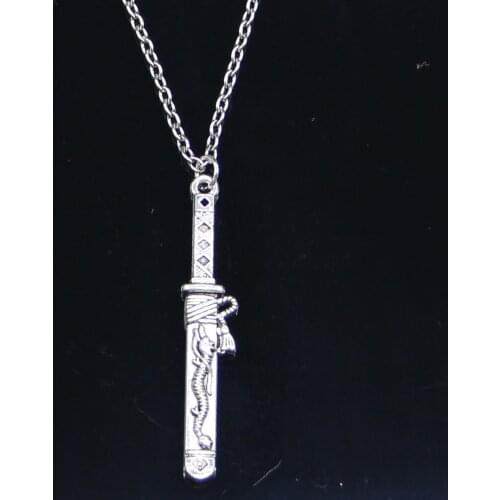 New Fashion Necklace 44x8mm samurai sword in sheath Pendants Short Long Women Men Colar Gift Jewelry Choker