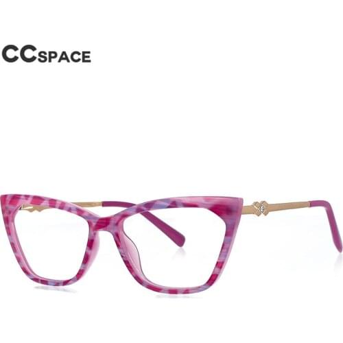 51063 Retro Luxury Cat Eye Spring Leg Anti Blue Light Women Glasses Frames TR90 Fashion Computer Eyeglasses
