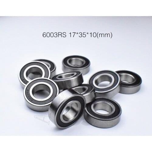 6003RS 17*35*10(mm) 1Pieces bearing ABEC-5 6003 6003RS rubber sealed chrome steel deep groove bearing