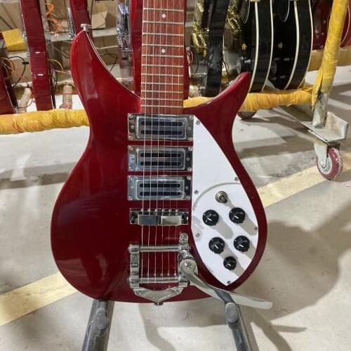 Richen 325 Backer Electric Guitar With Super Tremolos System Bridge Metallic Red Color High Quality Guitarar Free Shipping