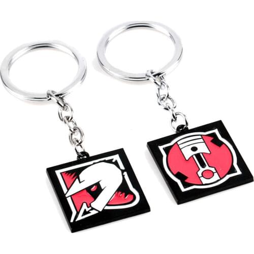 Vintage Rainbow Six 6 Siege Enamel Keychain for Men Skull Metal Accessories Anime Key Ring Holder Porte Clef Collectible Jewelry