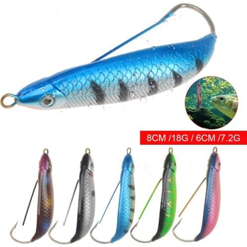 7g/18g Fishing Spoon Lures Artificial Bait Anti Grass Minnow Hard Bait Ice Rotating Spoon Freshwater Crankbaits Fishing Tackle