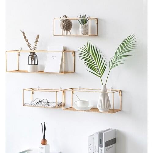 Dining-room metope ins wind shelf sitting room background wall from punching, wrought iron decorative hanging rack