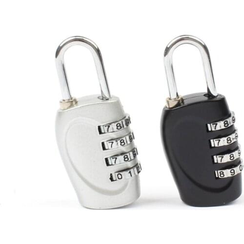 1pc 4 Dial Digit Password Lock Combination Suitcase Luggage Zinc Alloy Padlock