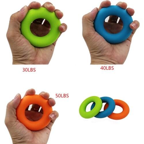 1Pcs 7cm Diameter Strength Hand Grip Ring Muscle Power Training Rubber Ring Exerciser Gym Expander Gripper Strength Finger Ring