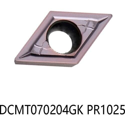 100% Original DCMT070204 GK DCMT 070204 DCMT070204GK PR1025 Carbide Inserts Lathe Cutter Turning Tools 10pcs/box