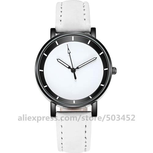 100pcs/Lot Casual Women Watches Simple Business Female Luminous Pointer Wristwatch Classic Leather Strap Watch Relogio Feminino