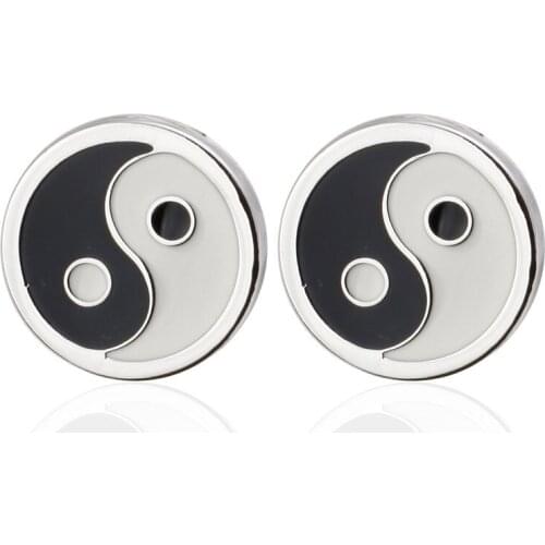 C-MAN Luxury shirt round Gossip cufflink for mens Brand cuff buttons cuff links High Quality abotoaduras Jewelry