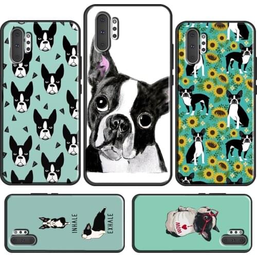 Boston Terrier Dog Case For Samsung Galaxy S20 FE S21 Ultra Note 20 Note 10 Plus S10e S8 S9 S10 Plus Cover