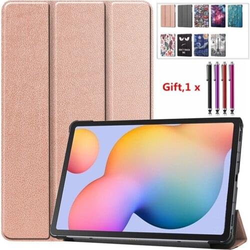 PU Leather Hard Back Case for Samsung Galaxy Tab S6 Lite Cover for Tab S6lite 10.4 inch SM-P610 SM-P615 SM-P617 Stand Holder