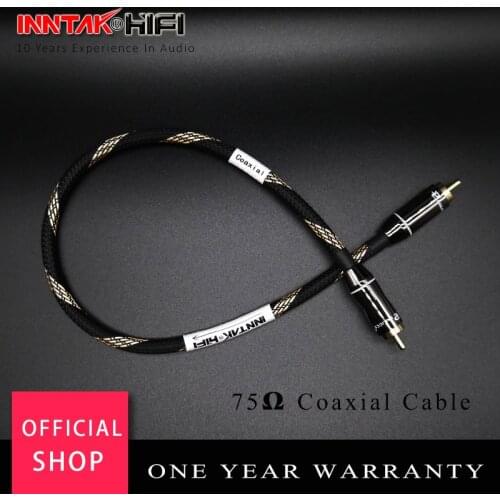 1PCS 75Ohms HD digital coaxial Cable / RCA to RCA CANARE LV61S + Budweiser RCA Audio cable For DAC TV / 0.2M- 5M