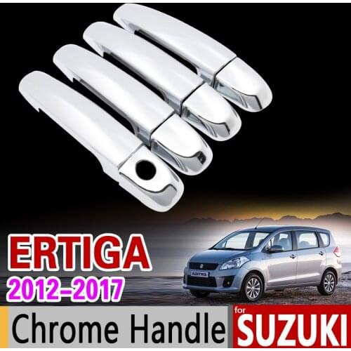 For Suzuki Ertiga 2012 - 2017 Chrome Door Handle Cover Trim Set Mazda VX-1 VX1 Proton Ertiga 2013 2014 2015 Stickers Car Styling