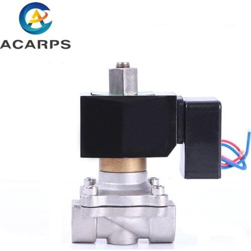 1/2" Energy Saving Normally Open Stainless Steel Solenoid Valve On-Off Valve Water Valve 220V 110V 24V 12V