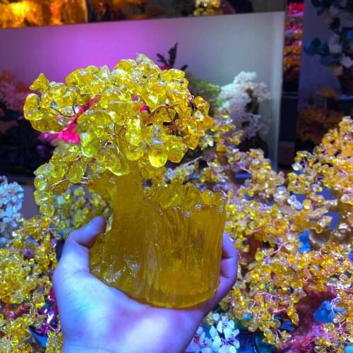 1pcs Quartz crystal gem for the holiday gift of fortune bay fortune tree