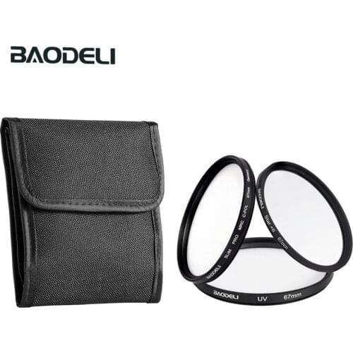 BAODELI Dslr Mrc Filtro One Set CONCEPT UV CPL STAR Lens Filter 49 52 55 58 62 67 72 77 82 mm For Camera Cannon Nikon D3500 Sony